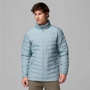 Columbia Men's XXL Slope Edge II Jacket With Zippered Pockets Light Blue NWT